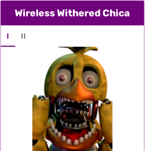 Wireless Withered Chica, Ultra Custom Night Wiki