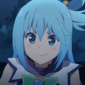 Smug Aqua : Konosuba  Anime girl neko, Aqua konosuba, Cute anime character