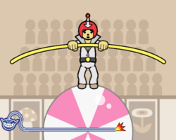 250px Wwsmkeepyourguyontheballpng — WarioWare Smooth Moves Microgames option 82
