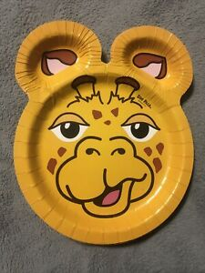 Hefty Zoo Pals Party Edition Paper Plates for Kids, Assorted Animal Designs  x 2