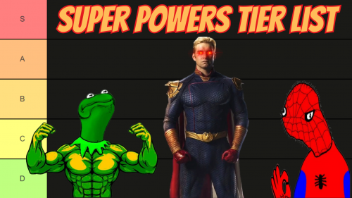Create A Ultimate Super Power Tier List Tiermaker Create A Ultimate Super Power Tier List Tiermaker
