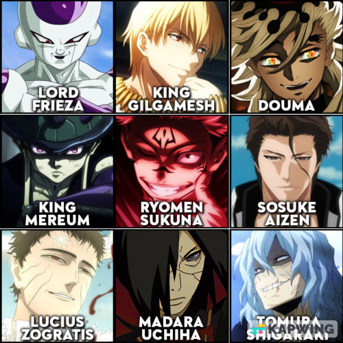 create-a-anime-antagonists-labelled-tier-list-tiermaker