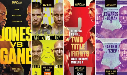 Create A UFC PPV Posters 2023 Tier List - TierMaker