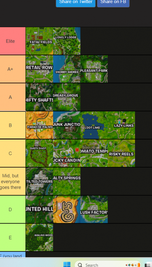 Create a Flee The Facility Map Tier List - TierMaker