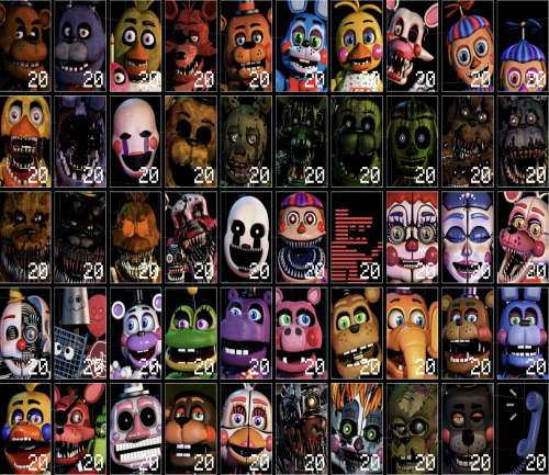 Of Every Animatronic From Fnaf. (no Fnaf World) Tier List (community 