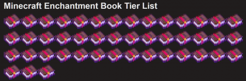 Create a Minecraft Enchantment Book Tier List - TierMaker