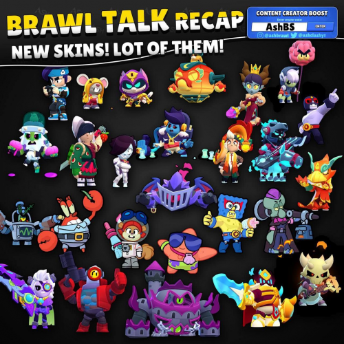 Create a Brawl stars skins update 3031 Tier List TierMaker