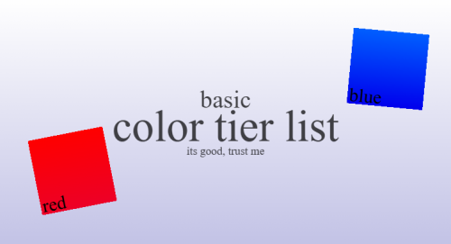basic color Tier List (Community Rankings) - TierMaker