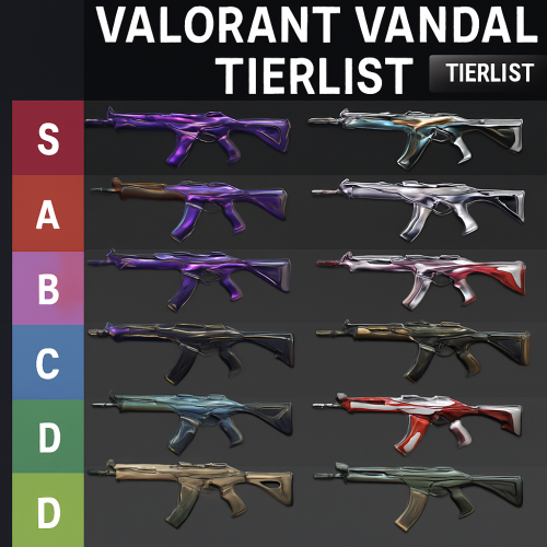 Create a Valorant Vandals Tier List - TierMaker