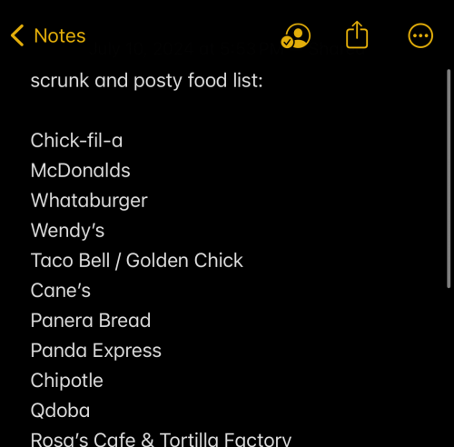 Create a Scrunk & Posty Food List Tier List - TierMaker