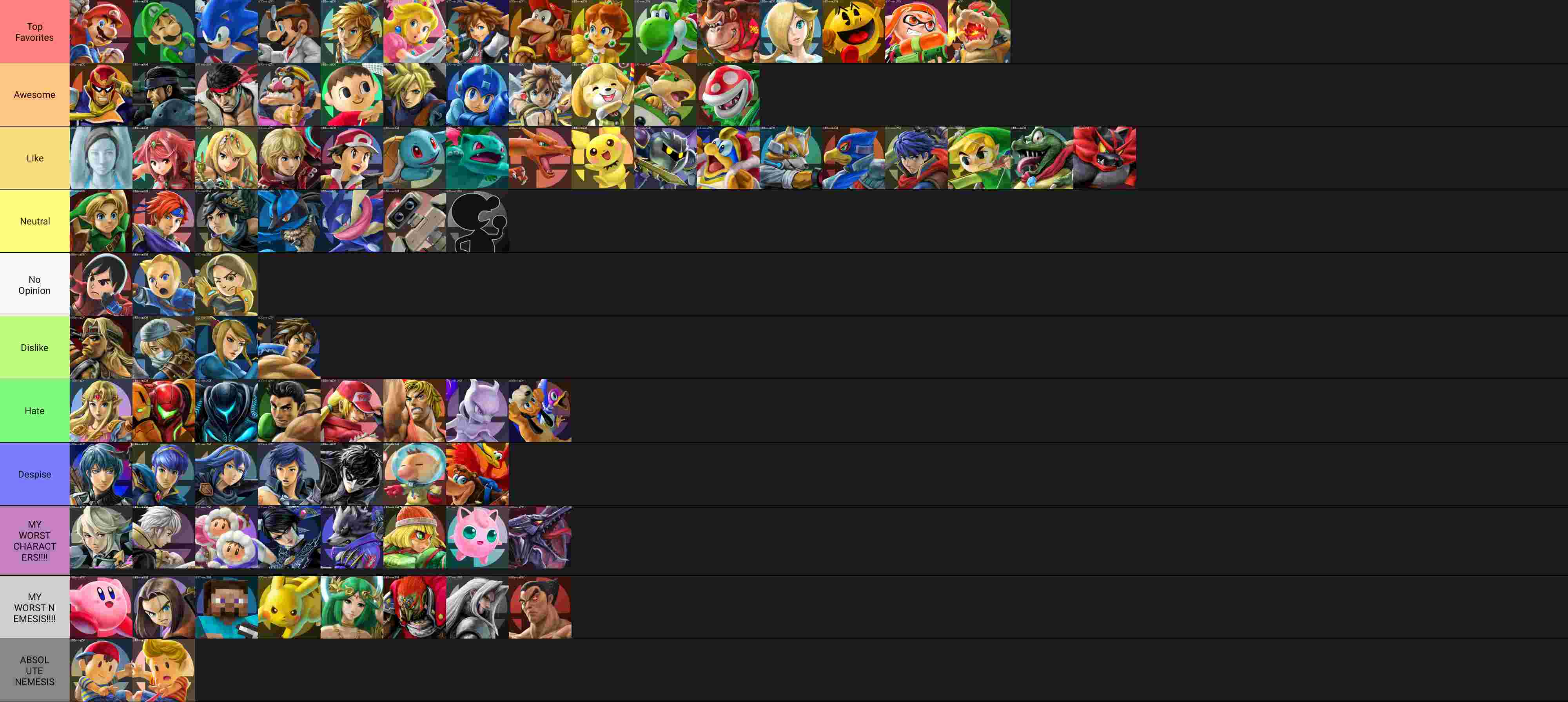 Smash Ranking Every Super Smash Bros Ultimate Fighter Ranked Tier List (Community ...