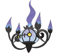 Chandelure — fully evolved ghost types option 9