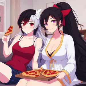 Zzzzz 1703354081they Brought Pizza To Hang With Scarlet — Scarletverse Ships option 188