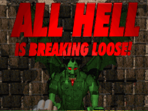 Allhellisbreakingloosetitle — Ultimate Doom WAD List option 49