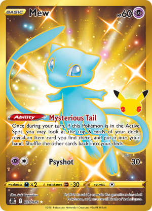 Cel025mew — Every Pokemon TCG Mew card Tierlist option 41