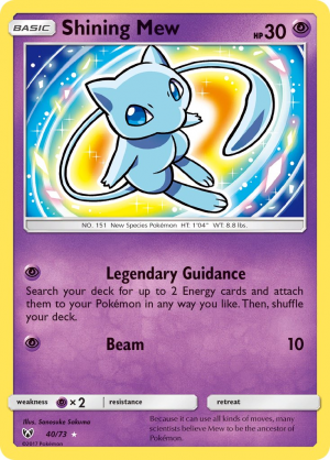 Slg040shiningmew — Every Pokemon TCG Mew card Tierlist option 35