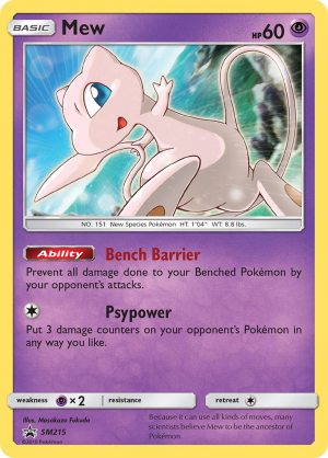 Smpsm215mew — Every Pokemon TCG Mew card Tierlist option 38