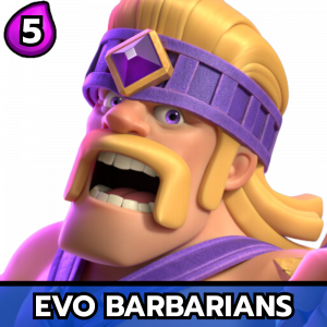 Evo Barbarians — All Clash Royale Cards - [Hero Barbarian Barrel] option 33
