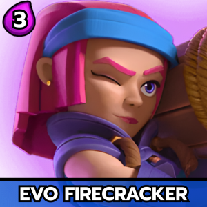 Evo Firecracker — All Clash Royale Cards - [Hero Barbarian Barrel] option 41
