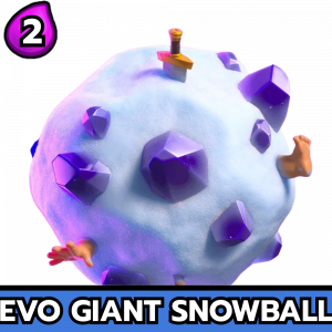 Evo Giant Snowball — All Clash Royale Cards - [Hero Barbarian Barrel] option 43