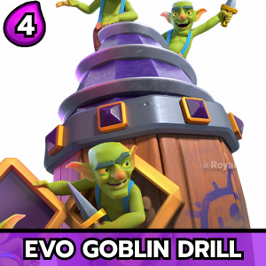 Evo Goblin Drill — All Clash Royale Cards - [Hero Barbarian Barrel] option 46