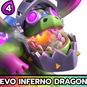 Evo Inferno Dragon — All Clash Royale Cards - [Hero Barbarian Barrel] option 50