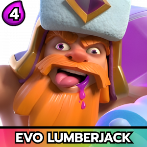 Evo Lumberjack — All Clash Royale Cards - [Hero Barbarian Barrel] option 52