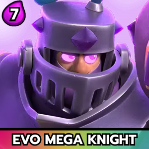 Evo Mega Knight — All Clash Royale Cards - [Hero Barbarian Barrel] option 53