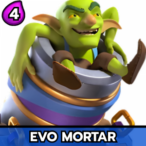 Evo Mortar — All Clash Royale Cards - [Hero Barbarian Barrel] option 54