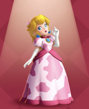 open lace back dress Princess Peach Showtime! Kungfu Costume Set