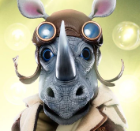 3rhino — masked singer faces option 45