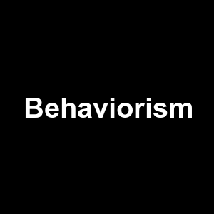 Behaviorism — Philosophical theories option 9