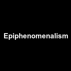 Epiphenomenalism — Philosophical theories option 32