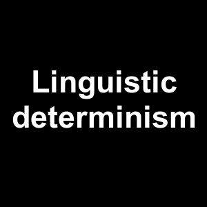 Linguistic Determinism — Philosophical theories option 64
