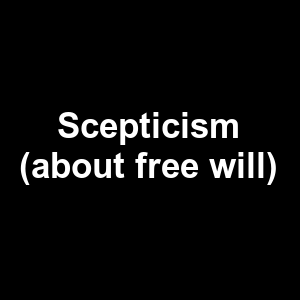 Scepticism About Free Will — Philosophical theories option 113