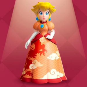 princess peach red dress For Peach Inspired Dress, Super Mario Bros Peach Cosplay Dress, Princess Mario Peach Red Dress Cosplay Costume Personalized Size