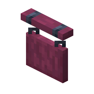 Crimson Wall Hanging Sign Je1 — Every single block and item in minecraft 26.3 option 271