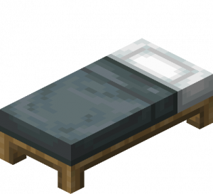 Gray Bed — Every single block and item in minecraft 26.3 option 423
