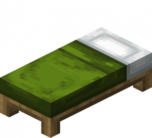 Green Bed — Every single block and item in minecraft 26.3 option 439