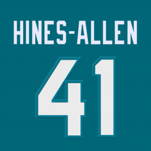 41hines Allen — 2025-26 NFL Edge Rushers (Jersey Edition) option 86
