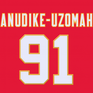 91anudike Uzomah — 2025-26 NFL Edge Rushers (Jersey Edition) option 97