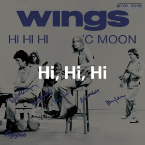 Zzzzz 175024588572 Hi Hi Hi — ALL of Paul McCartney (+ Wings + Fireman) songs (1969-2026) option 77