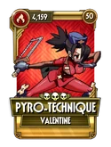 Valentine3pyro Technique — Skullgirls Mobile ver 8.11 option 297