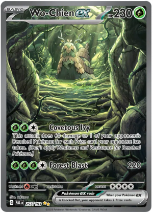 sir pokemon card list Iron Leaves ex SIR