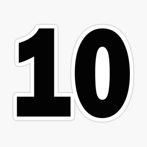 Number 10 — Numbers Tier List (Shortened) option 2