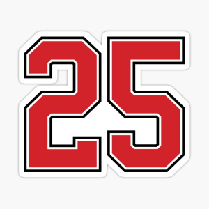 Number 25 — Numbers Tier List (Shortened) option 9