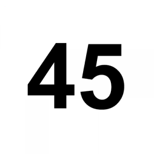 Number 45 — Numbers Tier List (Shortened) option 17