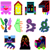 192px Neoncreatures — Yume 2kki Minor Characters option 211