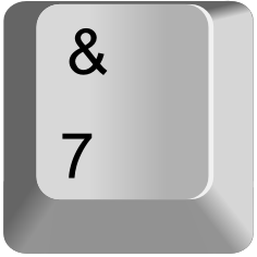 every keyboard key — option 8
