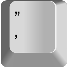 Comma — every keyboard key option 44